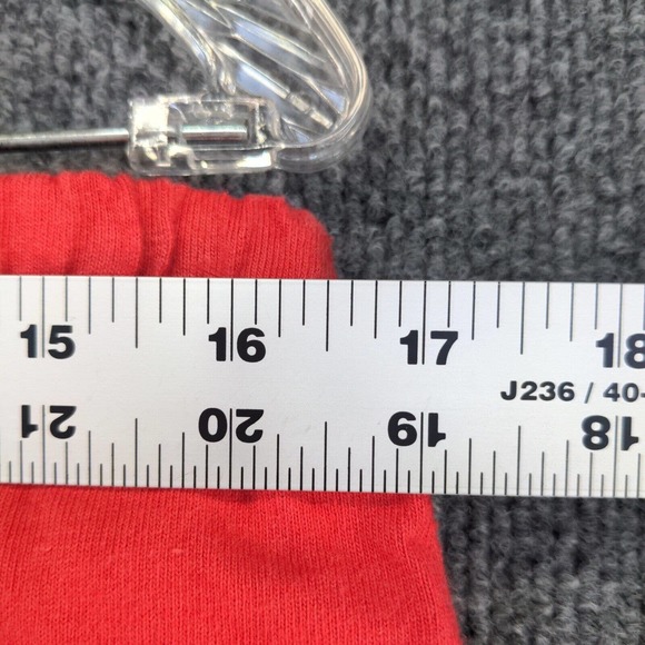 BC Sports Blue Cactus Women's Maxi Skirt Red Large Slit Vintage USA Linen - Picture 10 of 12